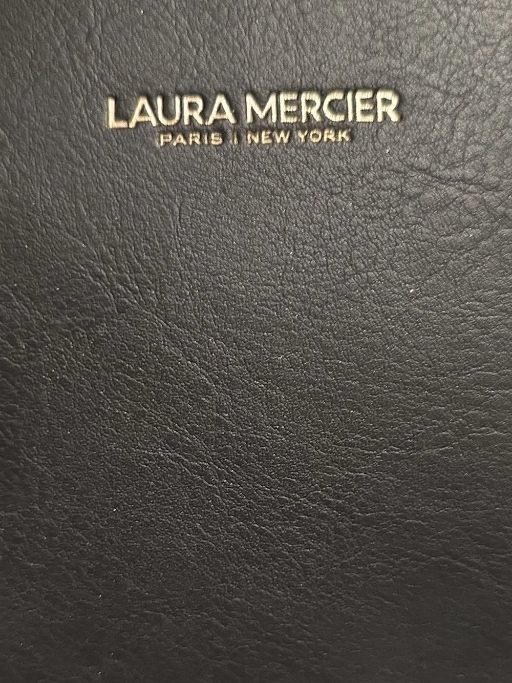 Laura Mercier Black Makeup Bag Pouch with Zipper Closure